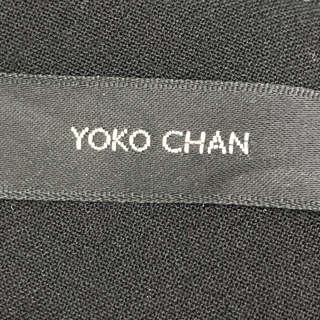 YOKOCHAN YCB-421-285 Black Rayon Blend Gathered Sleeve Pearl Blouse tops 36 blackUsed