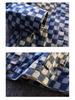 Men's Trendy Loose Plaid Print Denim Jacket Shirt - Douyin Bestseller