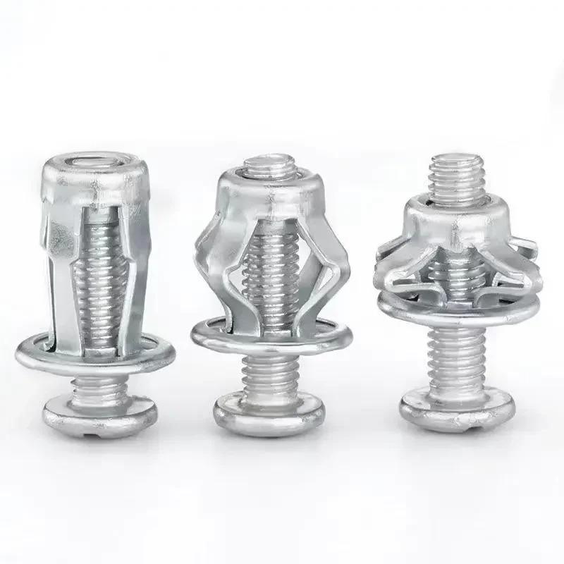 Petal Screw Jack Nuts Screw Anchors Petal Expansion Plugs for Curtain Expansion Clamp Petal Rivet Lock Bolt Board Wall Fasteners