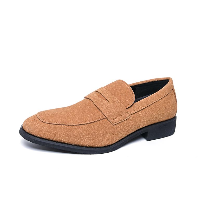 

Plus Size 38-48 Loafers Men Casual Elevator Shoes Leather Dress Shoes with a Hidden Heel Height Increasing Insoles Driving Shoes 38