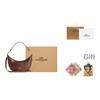 Coach Aria 26 Silver Accessories Pearl Print Faux Leather And Cowhide Medium Shoulder Bag Women Shoulder Bag Copper CCL27-IMYGQ