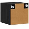 Wall Cabinet Black Oak 40 x 42.5 x 40 cm Engineered Wood
