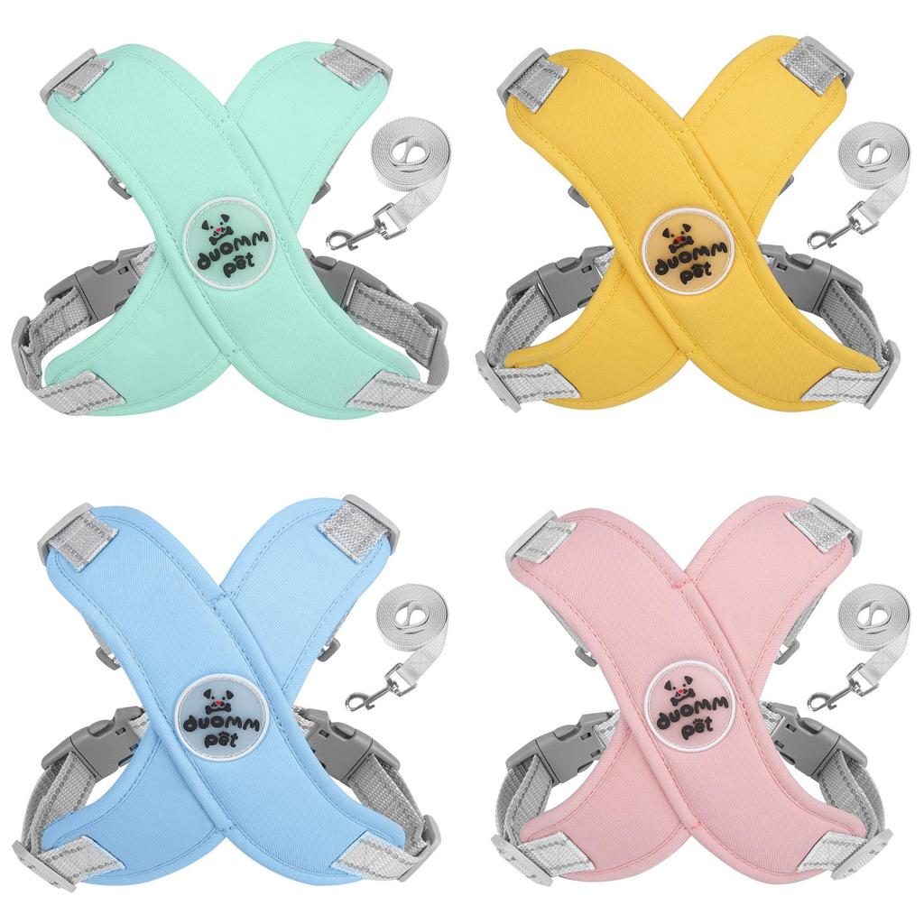 Pet Walking Harness With Reflective Strap For Training And Daily Use Dog Accessory