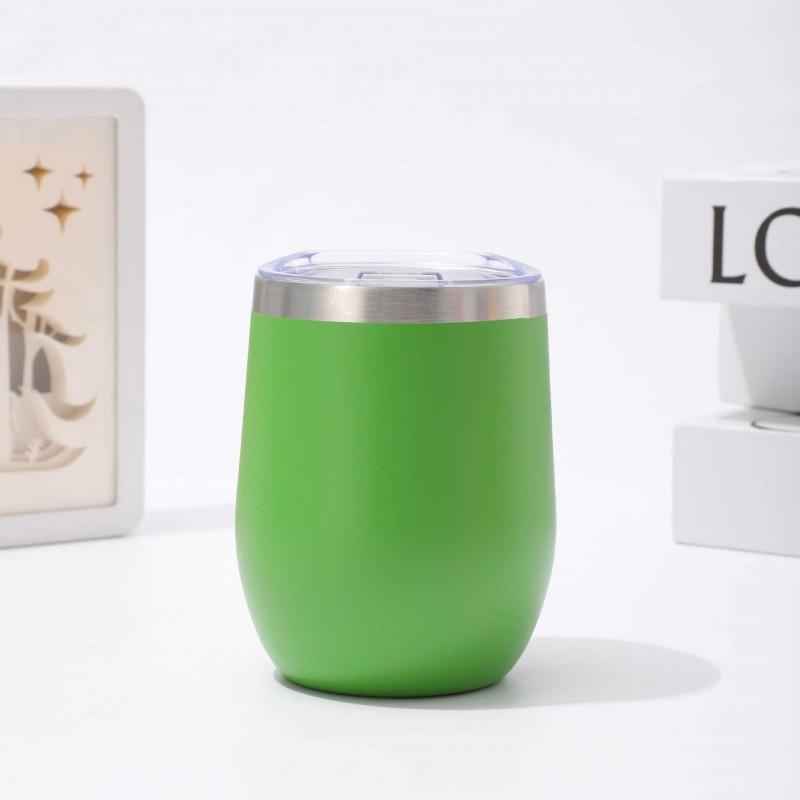 12oz Vacuum Insulated Stainless Steel Mini Egg Cup Travel Mug Wine Coffee Tea - Leakproof Portable In 8 Colors