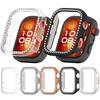 For Huawei Watch Fit 4 Pro Clear Watch Case Rhinestone Decorative Hollow Design PC Watch Cover