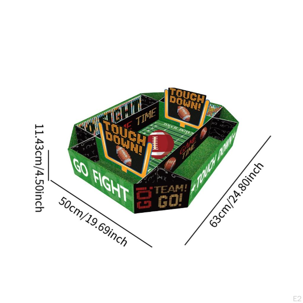 Fußball Partyzubehör Set Snackschale Deko Kompakte Größe Feierset Essen Faltbox für