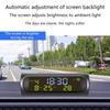 Digital Clock Auto Solar Powered Clock with Week Month Calendar Time Temperature Display Car Electronic Clock Wire Free