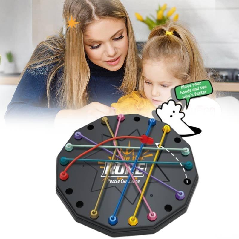 The Untie Rope Puzzle Challenge Children Logical Thinking Toys Board Gift Games