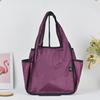 Handbag Foldable Large Capacity Tote Bag Washable Reusable Shopping Bag Casual Style Shoulder Bag for Household