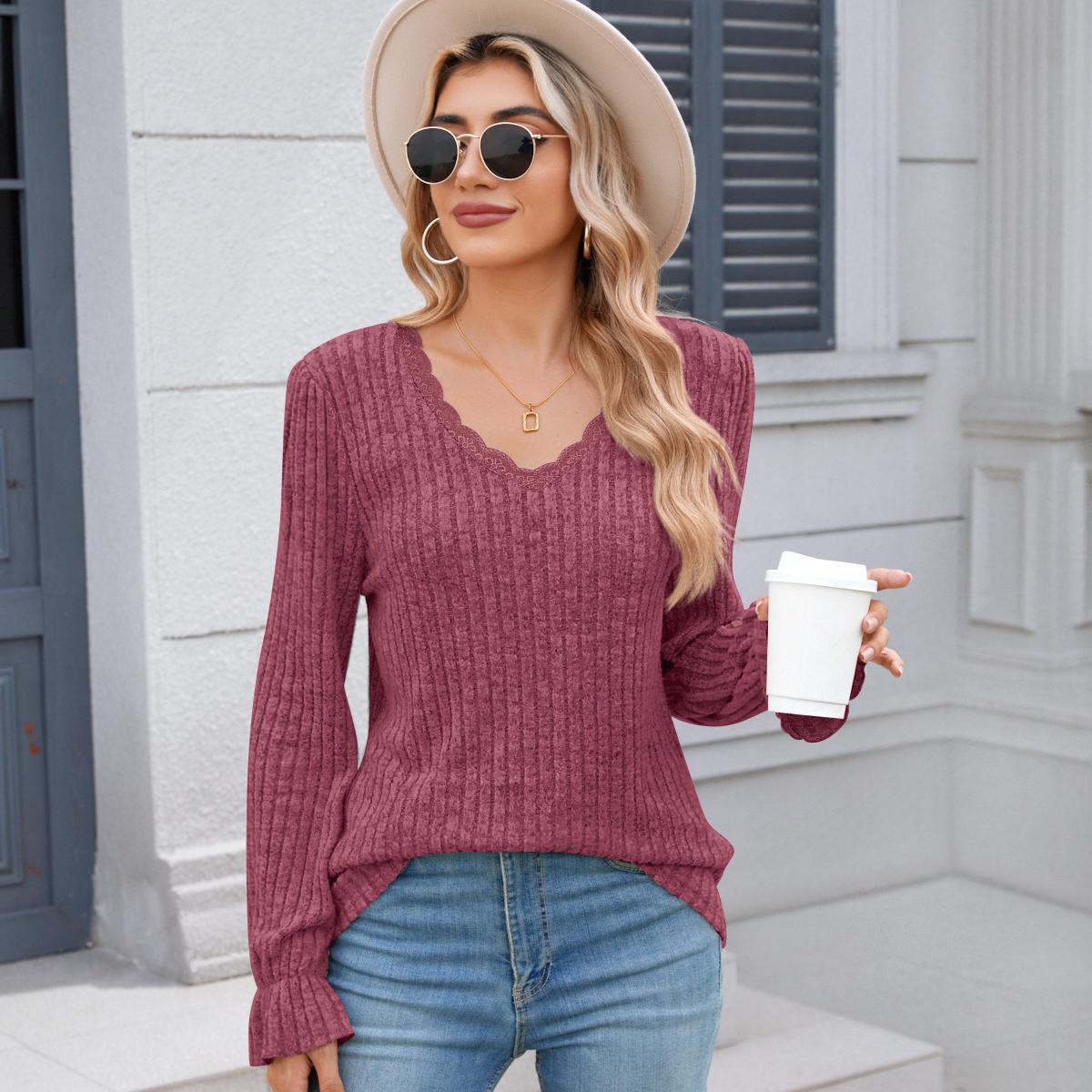 Модная женская рубашка с начесом — фото 10