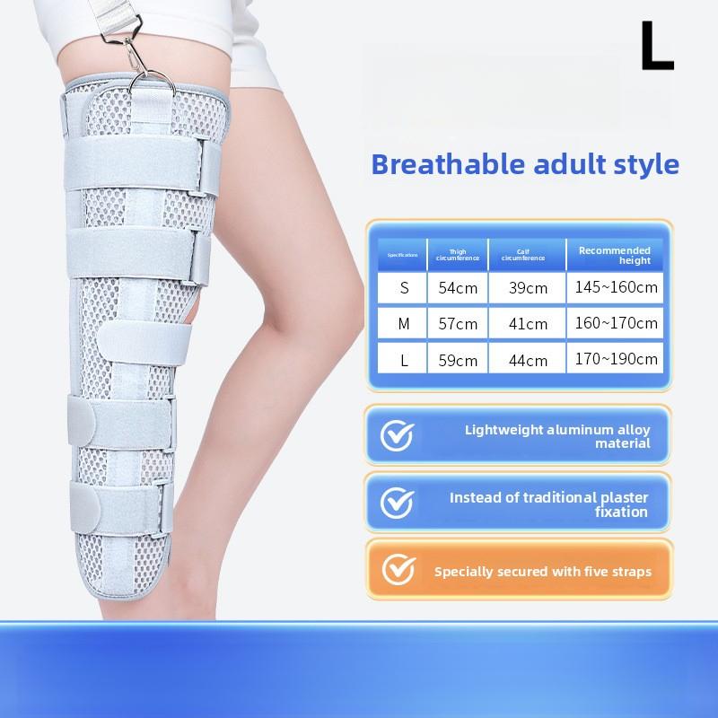 

Дышащий фиксирующий наколенник для взрослых, поддержка ноги для нижней конечности, скоба, защита после операции при переломе мениска и надколенника