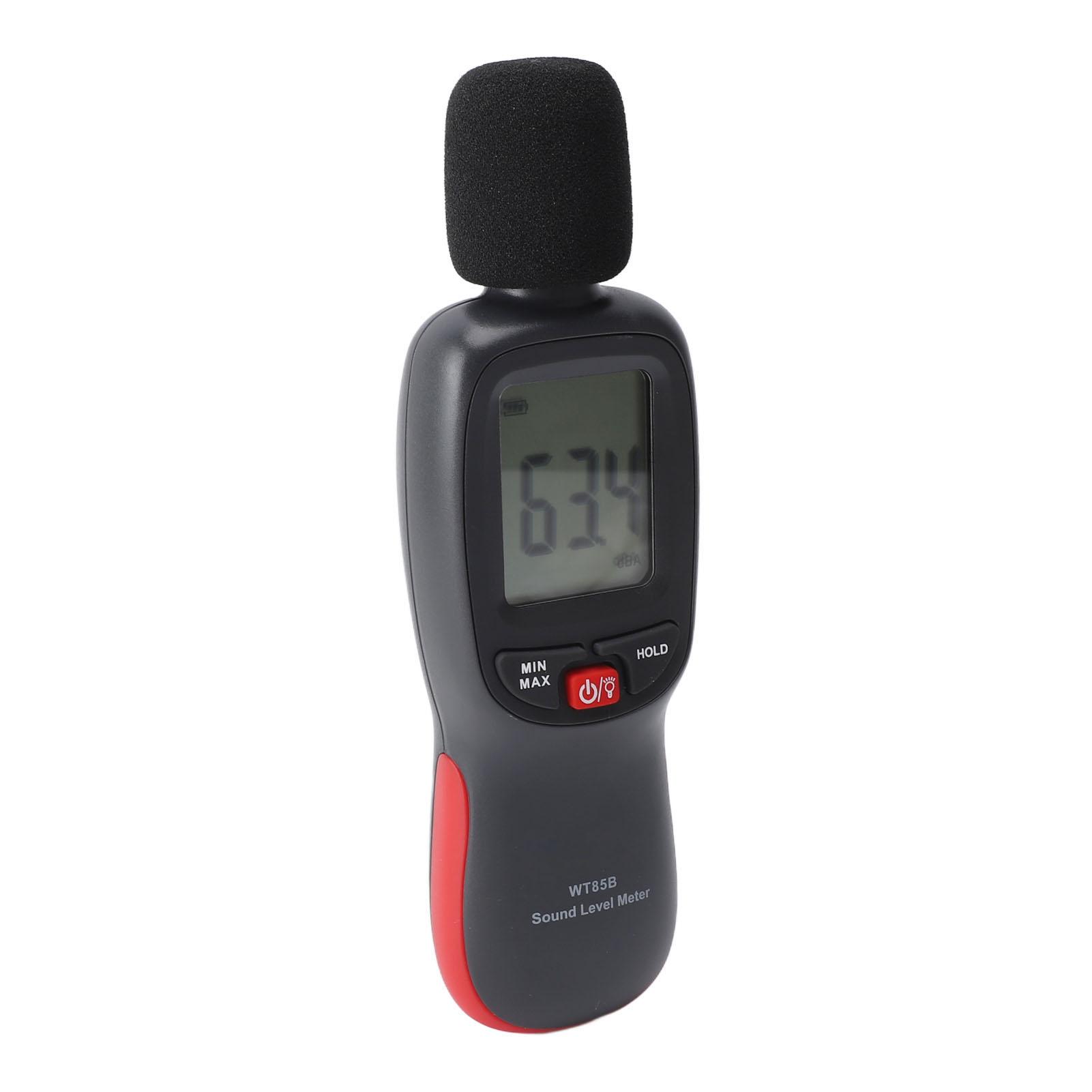 

Измеритель уровня звука от 30 до 130 дБ A, весовой удержание данных, ЖК-дисплей с подсветкой, Bluetooth-тестер шума