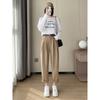 Black Harlan pants women's radish pants are thin, spring and summer thin, new high-waisted micro-nine-point dad pants