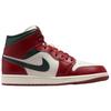 Jordan Air Jordan 1 Mid top Vintage Basketball Shoes Unisex Red White Jordan DQ8426-105