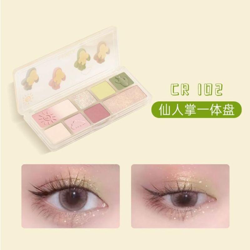 SHEDELLA - 8 Farben Matte Lidschattenpalette - Erfrischendes Kaktusgrün