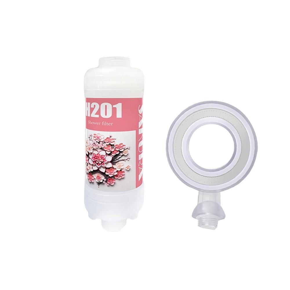 Rose Shower Head Water Filter Dechlorination Mixed with Vitamin C Shower Scented Anti-scaling Filter Impurities Shower Purifier