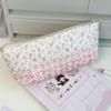 New Lace Floral Design Pen Bag Large Capacity Multifunctional Pencil Case Stationery Bag Gift