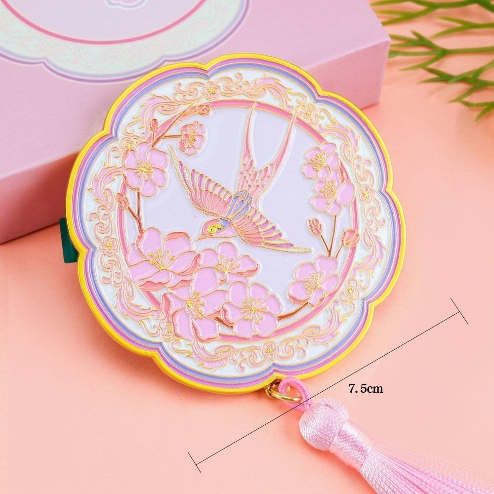 Portable Makeup Mirror Relief Design Cosmetic Mirror Exquisite Handheld Mirror  Tourist Souvenirs