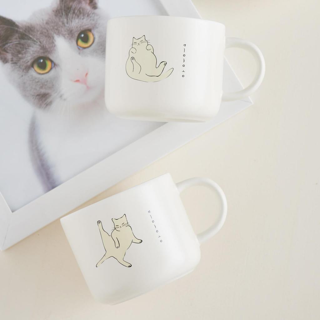 Cană LASSIETTE MIYAONG (450ml) Se poate spăla în cuptor fără PFOA alb și galben