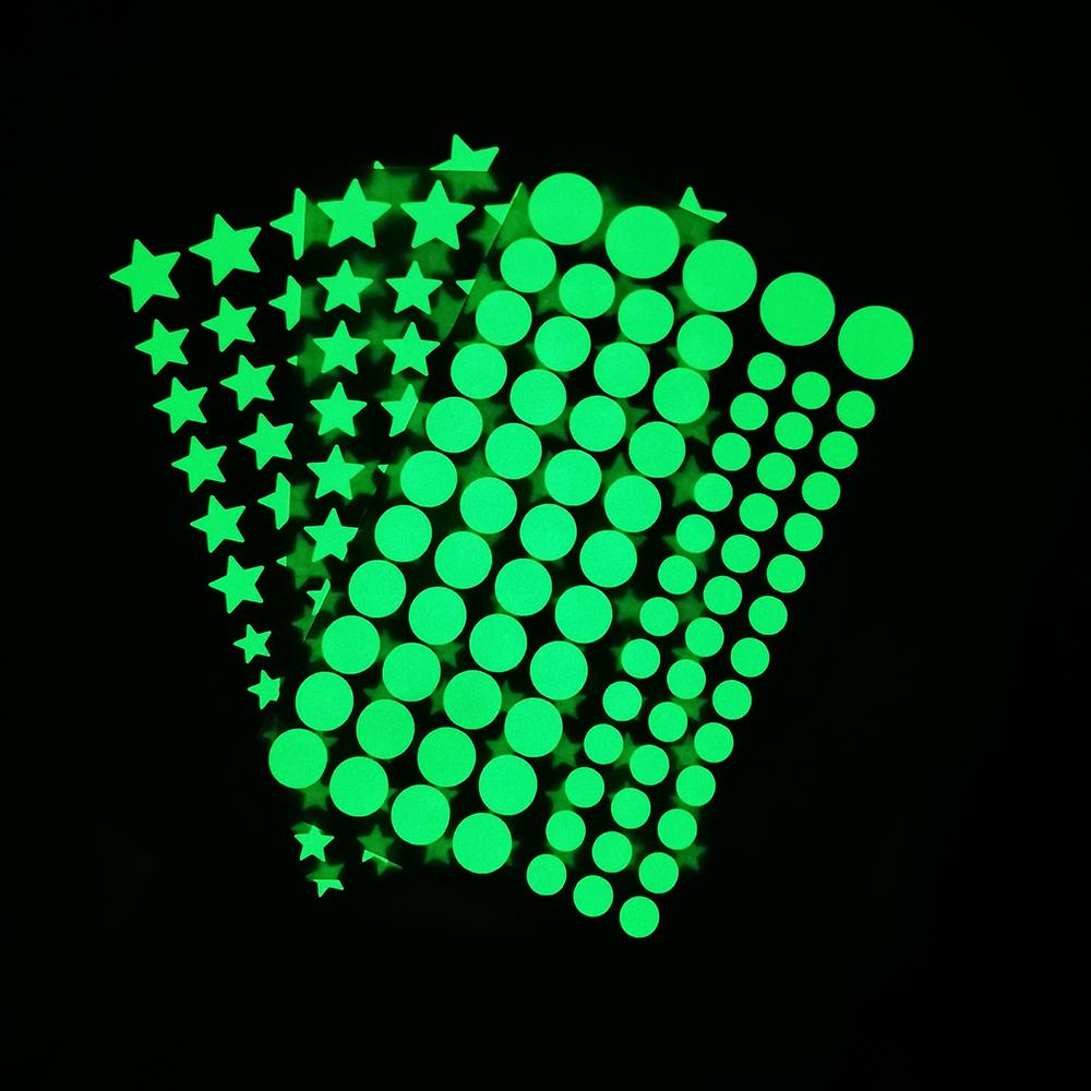 Satın alın Pack Wall Stickers 230PCS Glow in the Dark Stars Gift Wall Decal Stickers Joom