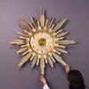 Luxury Large Wall Clock Shell Alloy Living Room Decoration Clock Modern Silent Wall Clocks Art Elegant Room Ornaments Watch
