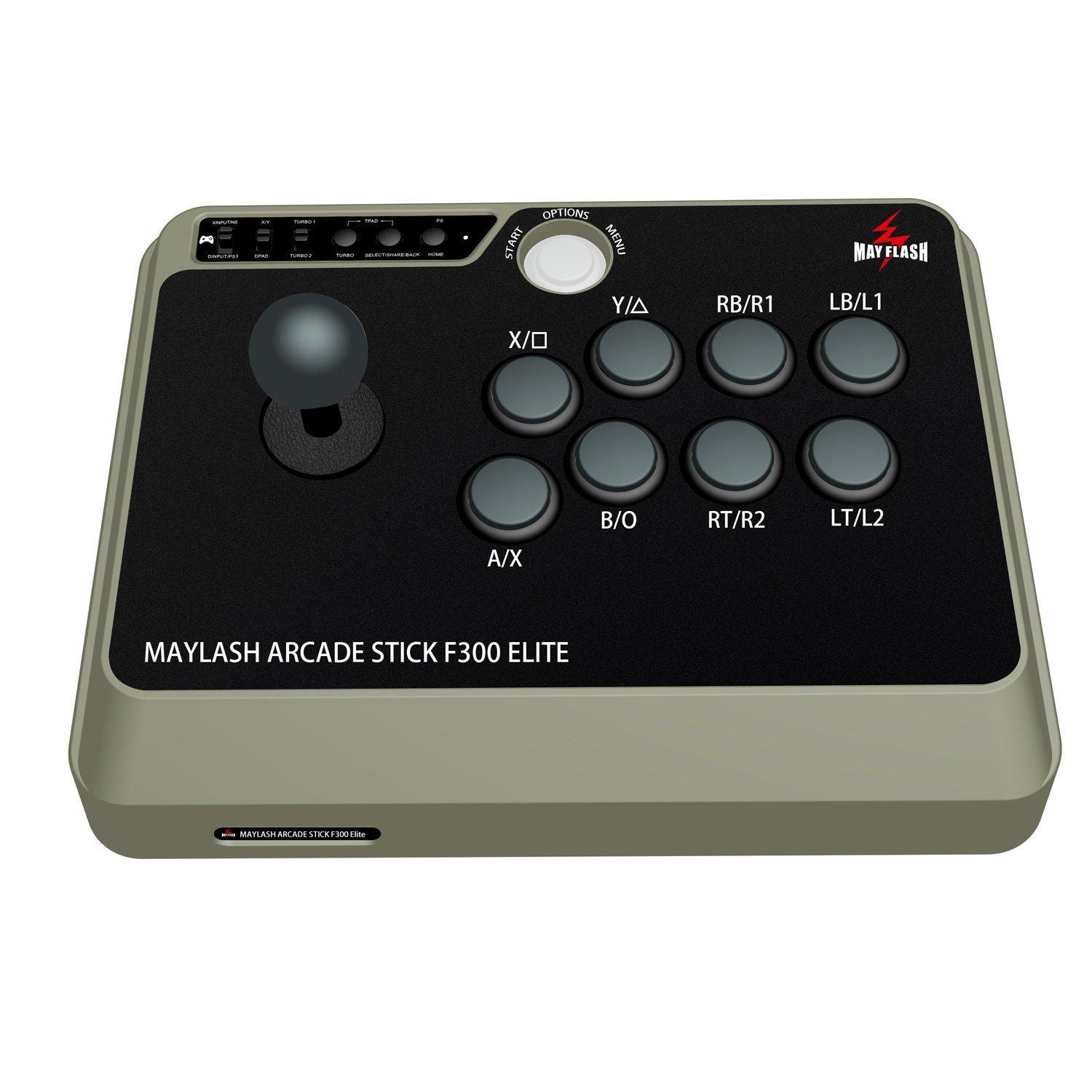 

Mayflash Arcade Stick F300 Elite, сумісний з японською PS4/PS3/NEOGEO mini/XBOX ONE/XBOX 360/ПК/Android/Switch [Оригінальний продукт]