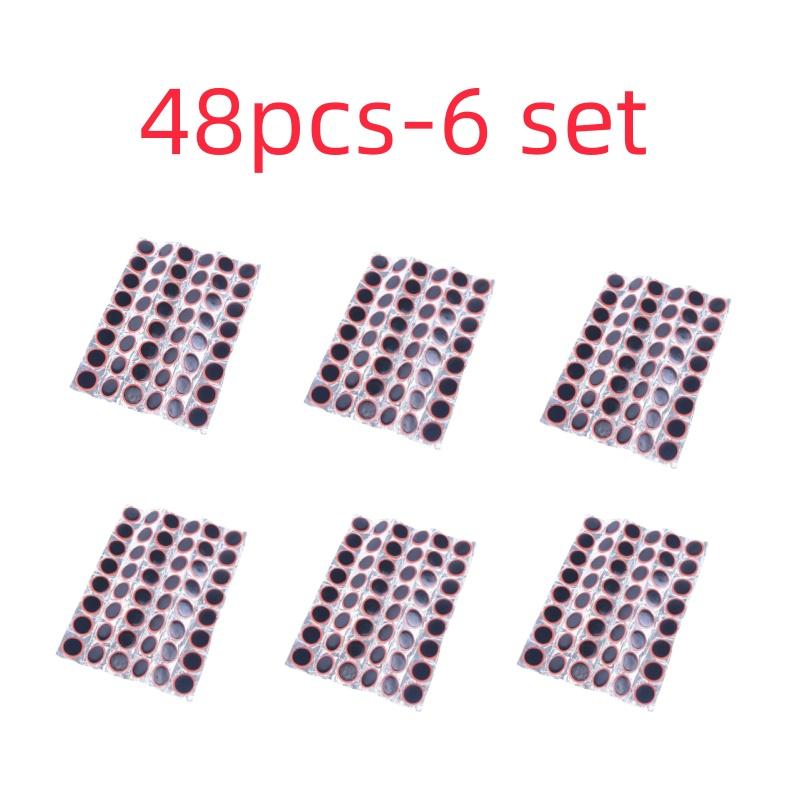 48pcs Tire Patch Rubber Bike Tyre Repair Pad Portable Tire Inner Tube Pad Bicycle Repair Accessory