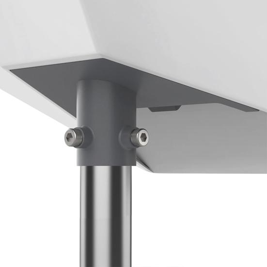 Mounting Plate with Screw Clips Rustproof Easy Installation Round Tube Adapter Mount