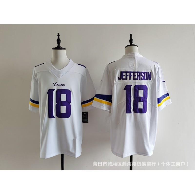 Vikings Team Football Jersey 22 Number Embroidered Rugby Shirt Adult Unisex