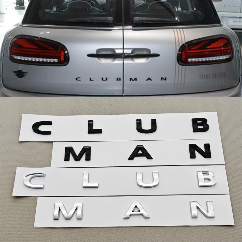 3D ABS Auto Znaky Logo CLUBMAN Znak Zadní Kufr Znaky Samolepky Pro BMW MINI COOPER S D JCW Samolepka Příslušenství