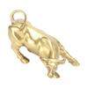 Wall Street Copper Bull Brass Animal Statue Artwork Desktop Decoration for Office Bedroom Bookshelf Shop