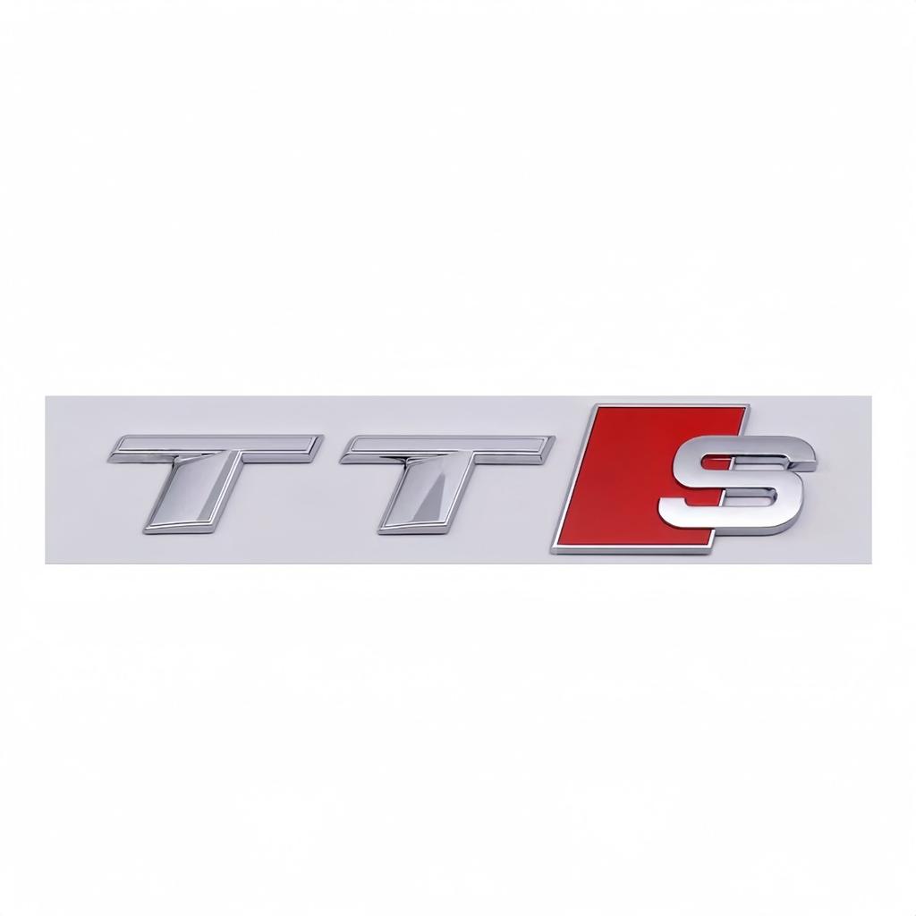 3D ABS TTS TTRS Logo Badge Sticker Rear Trunk Emblem Decal High-Performance Car Exterior Styling Accessories