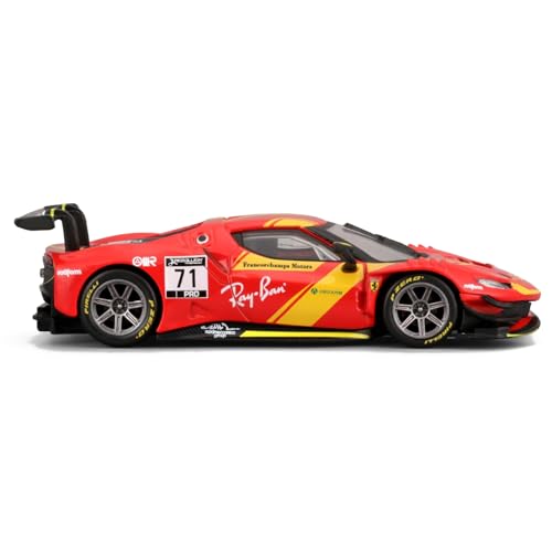 Bburago 1/43 Scale Ferrari 296 GT3 2023 Red / Race Sports Car Diecast Model Car Finished Product 18-36313