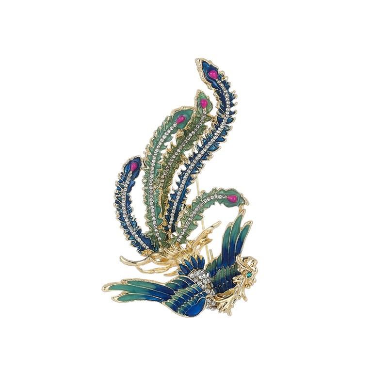 Enamel Phoenix Elegant Women's Accessory Brooch