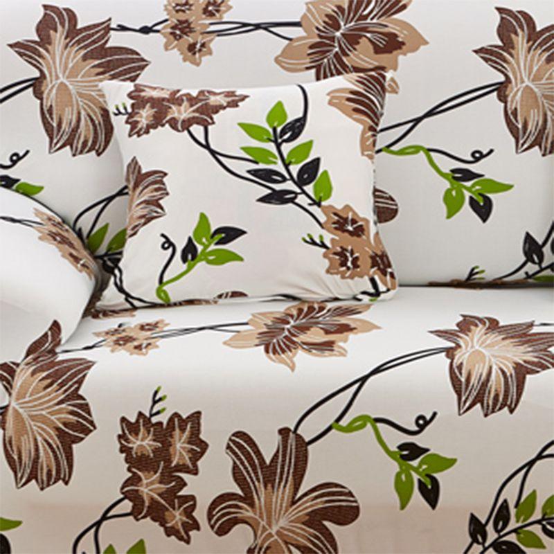 High-quality Flower Printed Slipcover Sofa Cover With Excellent Fit And Stretch For Various Couch Sizes