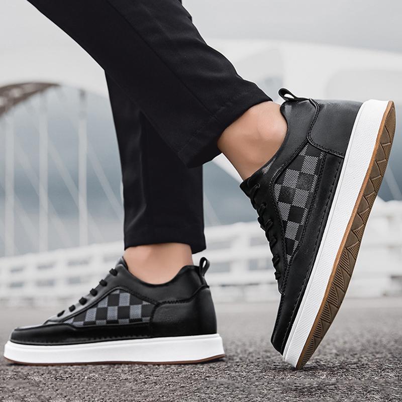 Men's 4/6/8CM Height Increasing Sneakers Fashion Anti-slip Casual Shoes Mens Outdoor Casual Running Non-slip Sneakers Size 37-44