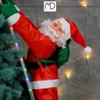 Mikołaj na drabinie LED multikolor MORE&DECO
