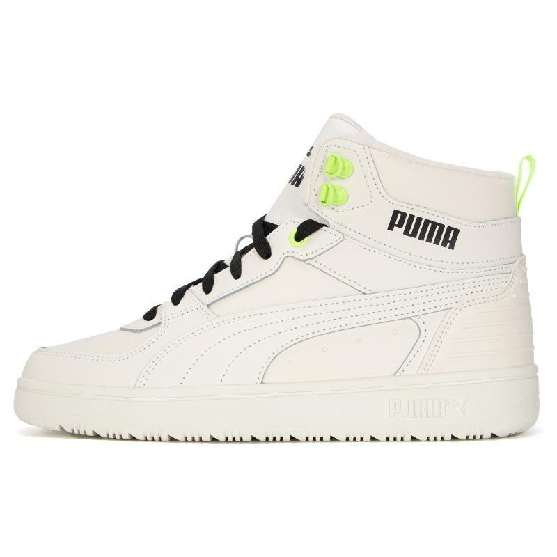 

Puma Rebound Joy Synthetic Leather Casual High-Top Sneakers Unisex Sneakers White Black 387592-05 36