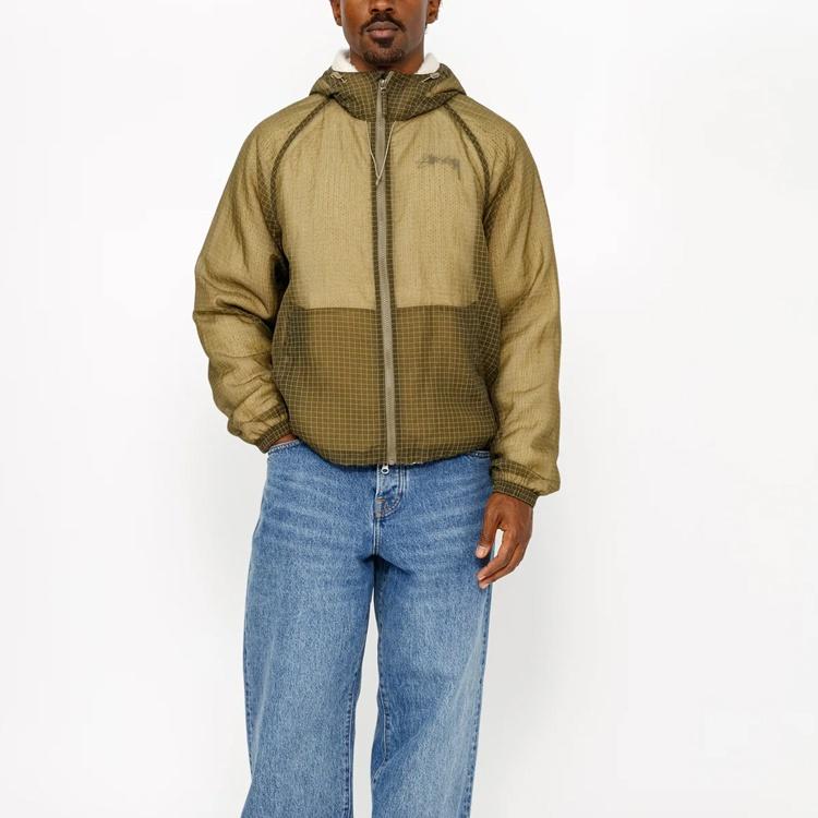 Stussy FW24 BEACH SHELL TRANSPARENT RIPSTOP logo Unisex 115779