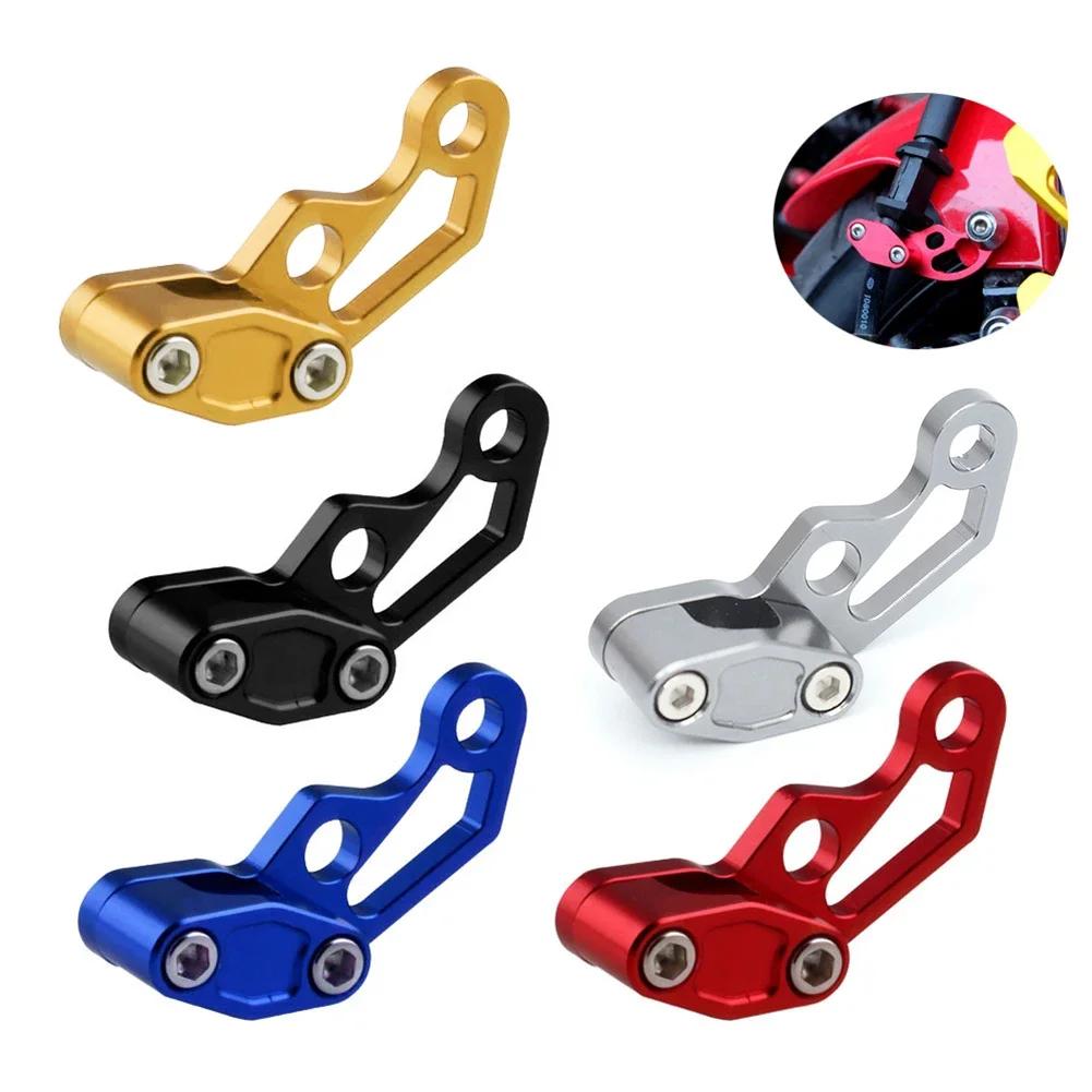 Motorcycle Bikes Oil Hose Clamp Modified Oil Pipeline Brake Line Clamp Protector Aluminum Alloy Hose Clip Accessories