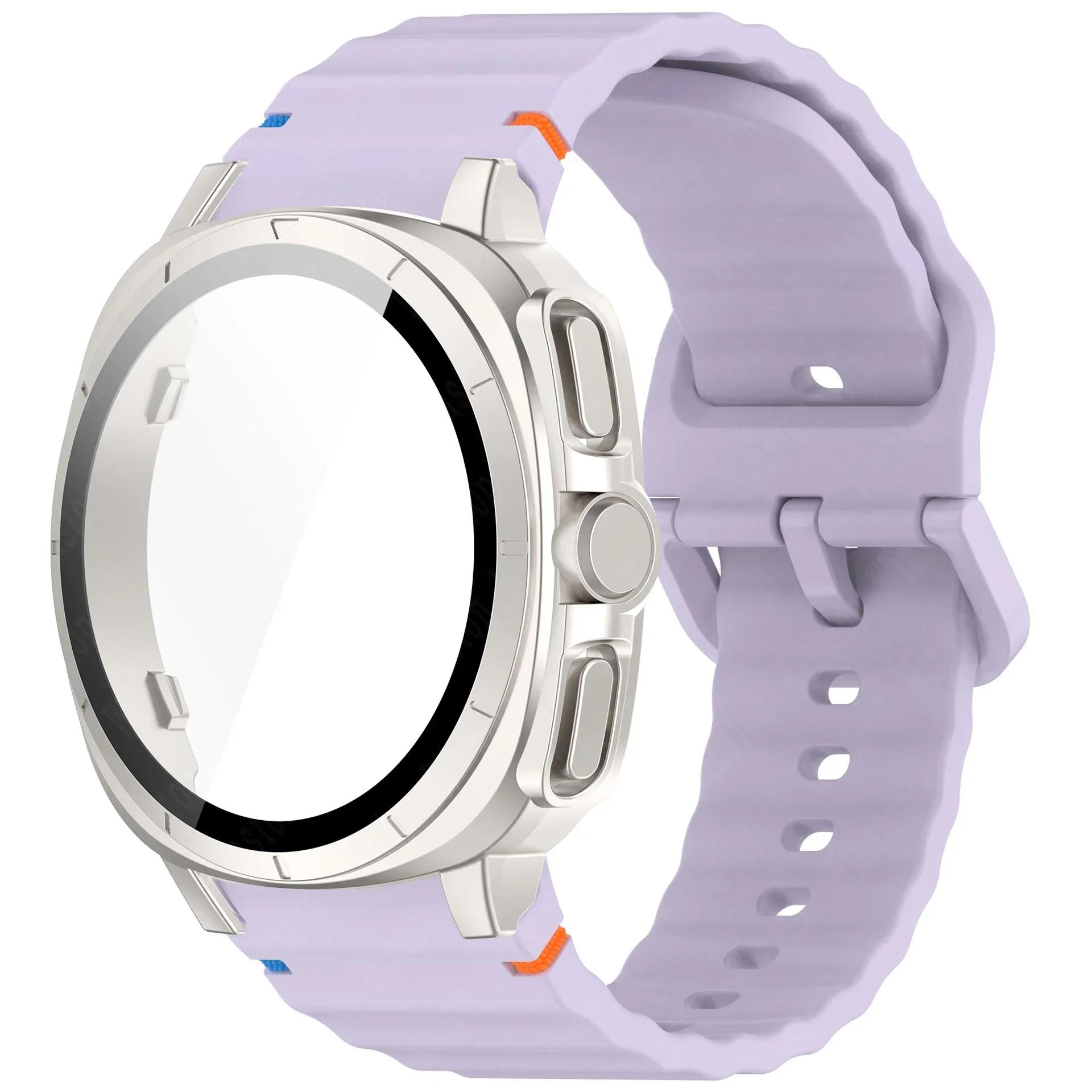 

Case+Strap for Samsung Galaxy Watch 7 40mm 44mm Appearance Upgrade Ultra 47mm for Galaxy Watch 7 Sports silicone Bracelet Galaxy Watch 7 44mm