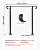 Handrails for Outdoor Steps, 2-3 Step Adjustable Height, Carbon Steel Transitional Handrail with Installation Kit, Exterior Hand Railing for Steps,
