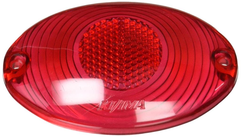 Kijima 217-4063 Motorsykkeldeler Baklykt Mini Katteøye Rød 50x80