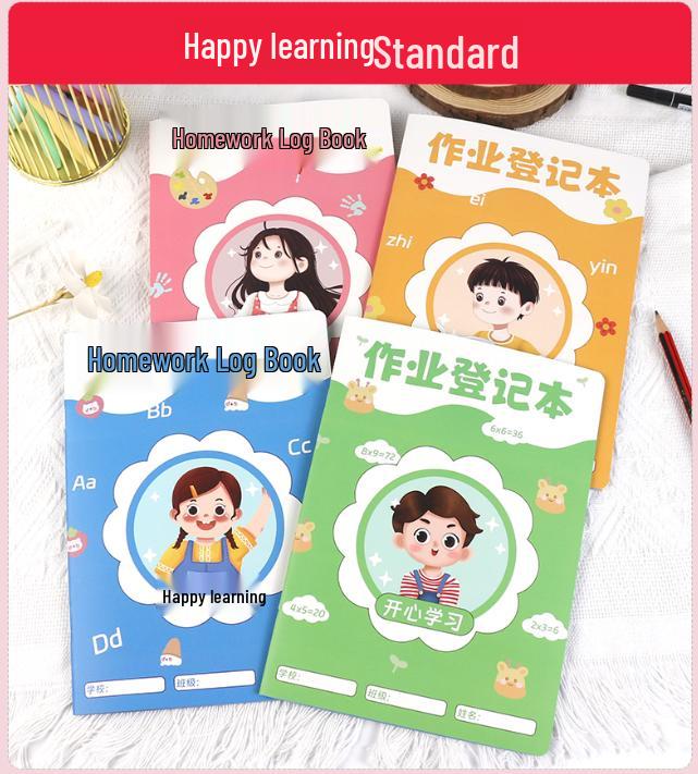 Elementary Homework Notebook for Grades 1-5: Cute Design for Girls