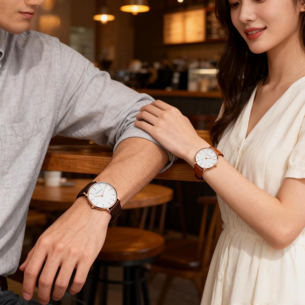 HANNAH MARTIN Couple's Watches: Simple and easy to use, perfect for matching couples. These stylish, durable, and comfortable couple's watches make a