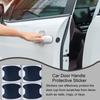 Carbon Fiber Car Stickers 4pcs Protective Carbon Fiber Cover Film Stickers Carbon Fiber Anti Scratches Door Handle Paint Cover