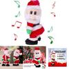 Whimsical Christmas Animated Santa Toy Featuring Lively Music And Charming Plush Design