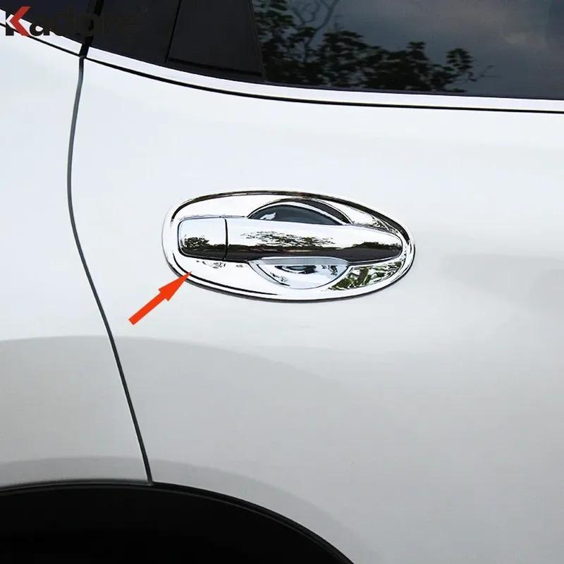 Side Door Handle Bowl Cover Trim For Nissan X-TRAIL Rogue T32 2014 2015 2016 2017 2018   Chrome Car Exterior Accessories