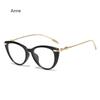 New Fashion Green Reading Glasses Luxury Women Designer Anti Blue Light Glasses Elegant Female Ultralight Cat Eye Eyewear Frames