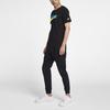 Nike Letter Print Casual Knit Breathable Short Sleeve T-Shirt Men Tops Black AQ5189-010